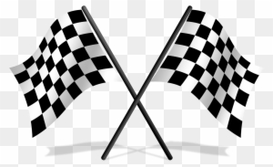 Pinewood Derby Soap Box Derby Car Auto Racing Clip - Checkered Flag