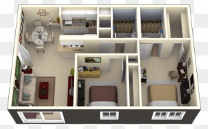 Full Size Of Bedroom - 1000 Sq Ft House 3d Plans