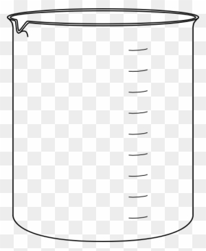 Empty Lab Beaker Clip Art At Clker Com Vector Clip - Glass Beaker Clipart