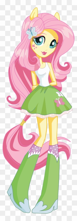 Mlp Equestria Girls Fluttershy Vector Www Pixshark - Equestria Girls Box Art