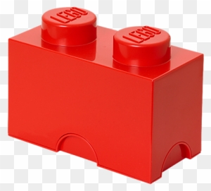 Legos Clipart Briks - Lego Storage Brick 2 - Bright Red