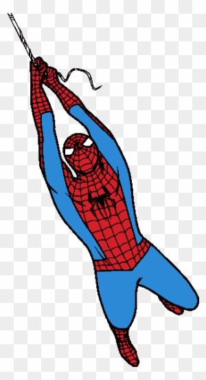Cute Surprised Spider Character - Spiderman Cartoon Upside Down
