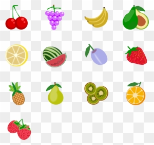 This Free Icons Png Design Of Fruit Icons 1 Package - Fruits Set Png Transparent