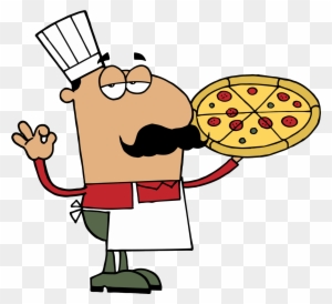 This Entry Was Posted In Funny And Tagged Borelli's, - Cartoon Man Holding Pizza