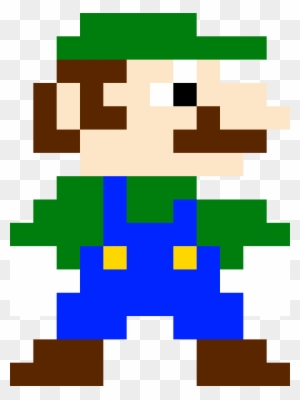 8 bit luigi sprite