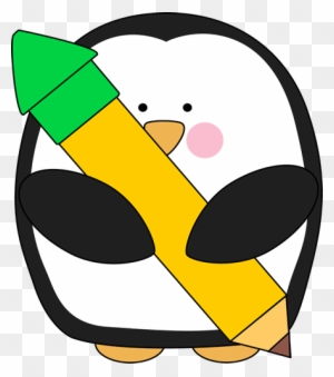 Penguin Holding A Pencil - Penguin Holding A Pencil