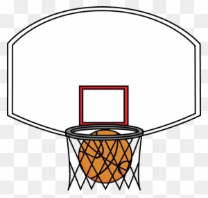 Basketball Backboard And Ball - Basketball Backboards Clip Art