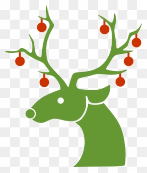 Reindeers Clipart - Reindeer Silhouette Christmas