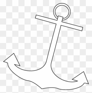 Boat Black And White Boat Clipart Black And White Free - White Anchor On Black