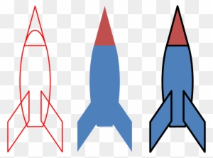 Rocket Launch Shape Clip Art - Shape Of A Rocket