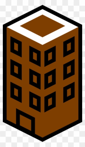 Brown Building Clip Art - Commercial Roofing Icon