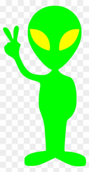 Big Image - Alien Doing Peace Sign