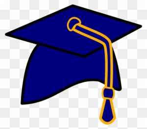 Graduation Hat Free Clip Art Of A Graduation Cap Clipart - Blue And Yellow Graduation Cap