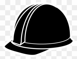 Cap Clipart Engineering - Construction Hat Clip Art Black And White