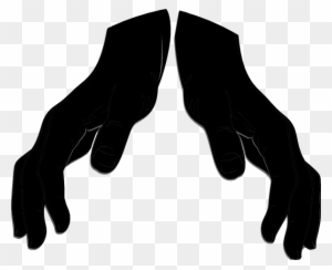 Black Open Hands Clip Art, Transparent PNG Clipart Images Free Download -  ClipartMax