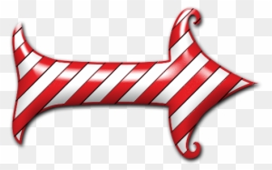 Arrow Clipart Christmas - Candy Cane Arrow Clipart