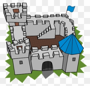 Building, Cartography, Cartoon, Castle - Castle Clip Art