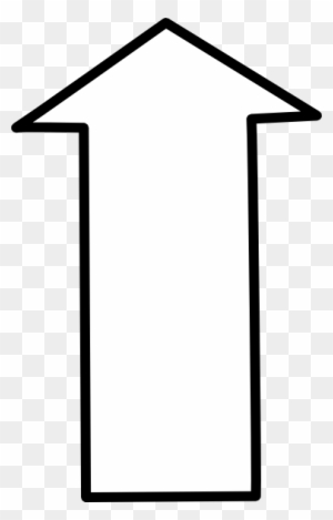 White Arrow Clipart - White Arrow Pointing Up