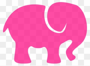 Little Pink Elephant Clip Art Zal0hh Clipart - Silueta De Un Elefante Bebe