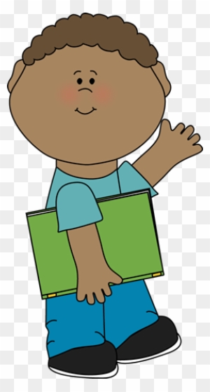 Big Image Student Carrying Books Clipart Free