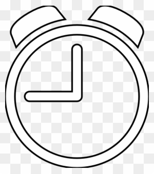 Clock Clip Art - Clock Symbol Transparent White