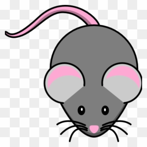 Mouse Clipart Pink And Grey Mouse Clip Art At Clker - Cute Mice Clip Art