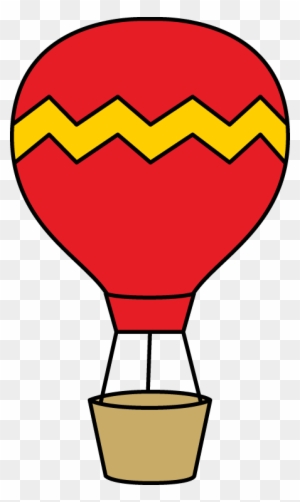 Red And Yellow Hot Air Balloon - Hot Air Balloon Clipart