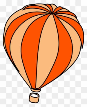 Clipart Info - Hot Air Balloon Orange