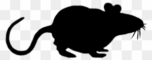 Mouse Clipart Silhouette - Mouse Silhouette Transparent Background