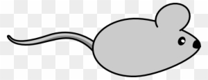Simple Clipart Mouse - Cartoon Mouse Side View