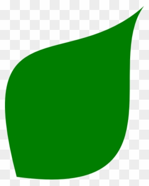 Green Leaf Clip Art At Clker - Green Leaf Shape Png