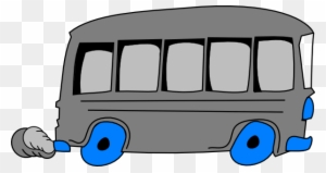 Gray School Bus Clip Art At Clker - Gray School Bus