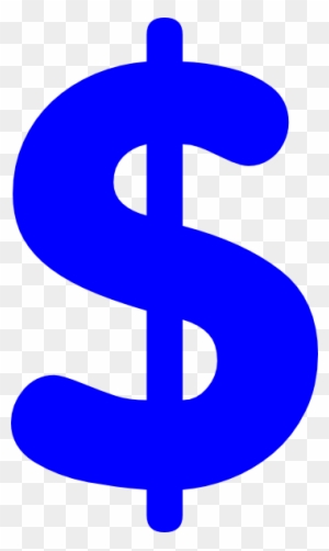 Sign Clip Art - Blue Dollar Sign Clipart