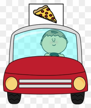 Pizza Delivery - Pizza Delivery Car Clipart