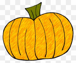 Free Pumpkin Clipart - Cute Easy Pumpkin Doodle