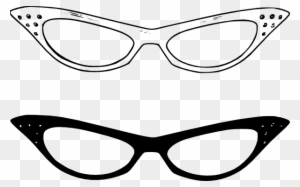 Pink Eyeglasses Clipart Clip Art 2 - Horn Rimmed Glasses Clip Art