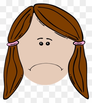 Cartoon Sad Image - Sad Girl Face Cartoon