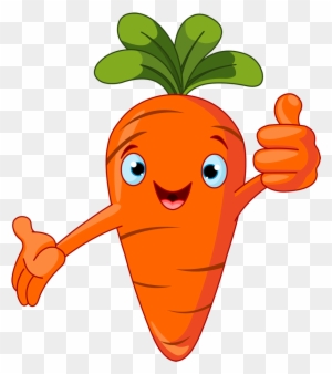 Fruit Clipart Carrot - Cartoon Vegetables
