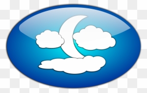 And The Moon - Clouds Moon And Night Clip Art