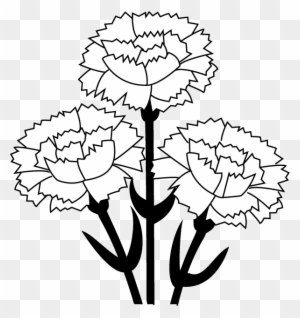 blue carnations clipart