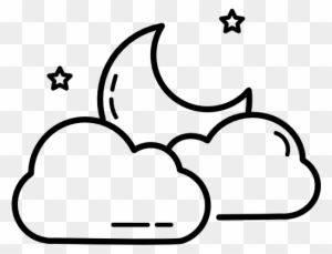 Night Sky Moon Star Clip Art - Imagenes De Mansedumbre Para Dibujar