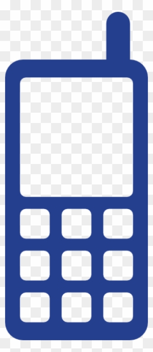 Free Icons Png - Cell Phone Logo Blue