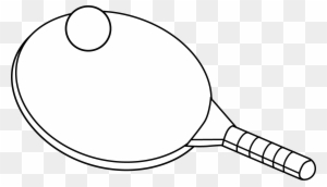 ping pong clipart black and white basketball