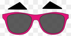 Darren Criss Eyebrows And Sunglasses Clip Art - Darren Criss Pink Sunglasses Png