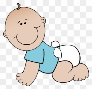 baby boy crawling clip art