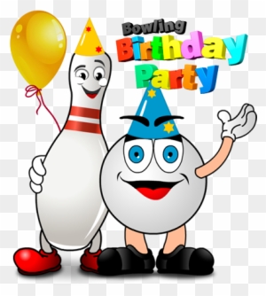 Bowling Birthday Party Clip Art