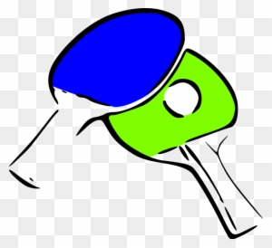 Table Tennis Clipart - Pala De Tenis De Mesa Png Dibujo