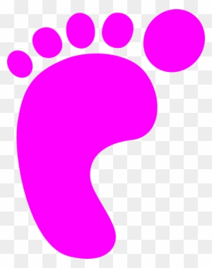 Girl Footprint Clip Art - Baby Girl Footprint