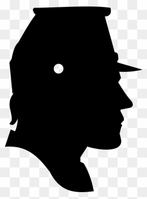 Head Silhouette Person Clipart Free - Civil War Soldier Profile