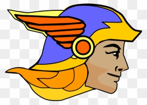 Free To Use Public Domain Religious Clip Art - Hermes Greek God Head